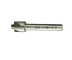 with 1/2'' H.S.S. Corner Rounding End Mill