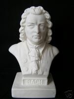 J.S. Bach Bust Halbe Statuette