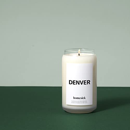 Homesick Premium Scented Candle, Denver Scents of Bergamot, Fir, Pine