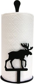 Village Wrought Iron Moose Paper Towel Stand