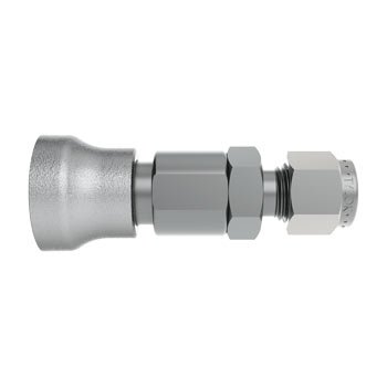 Tylok QC Series Quick Connect Body, 316L Stainless Steel - 3/8" Body, 3/8" CBC-Lok Port (Valved)
