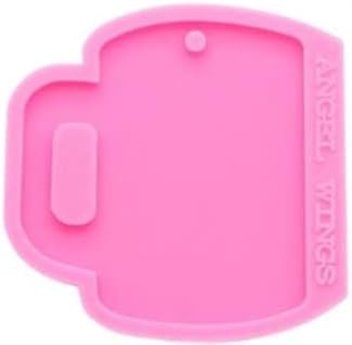 Mixed Media - Shiny Cup Silicone Keychain Mold Beer Mug Keychain Mold, Silicone Mold, Resin Mold, Clay Mold