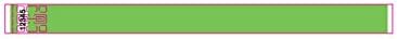 3/4" TYVEK WRISTBAND, Lime Green
