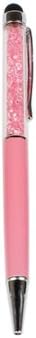 Supersaving360 2 in 1 Multi Function Stylish Bling Crystal Capacitive Stylus With Ball Point Pen for iPhone 5 5S and All Capacitive Touch Screen Device Pink