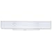 Westinghouse 6642400 Four-Light Interior Wall Fixture with Ground Convenience Outlet, White Finish Base with White Ceramic Glass
