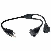 Cables Unlimited PWR-PSLIB-2 22-Inch Outlet Xtender Power Cord Splitter