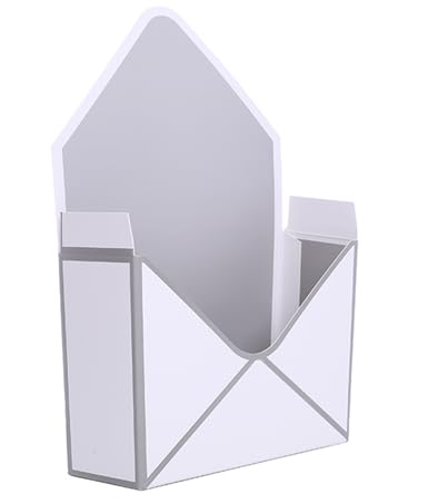 INERRA Flower Envelope Boxes - Florist Box Gift Packaging - Pack of 10 (Silver)