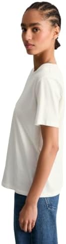 Marc OߴPolo Denim femmes t-shirt en coton biologique Regular Fit, Blanc Cassé (Silky White), S