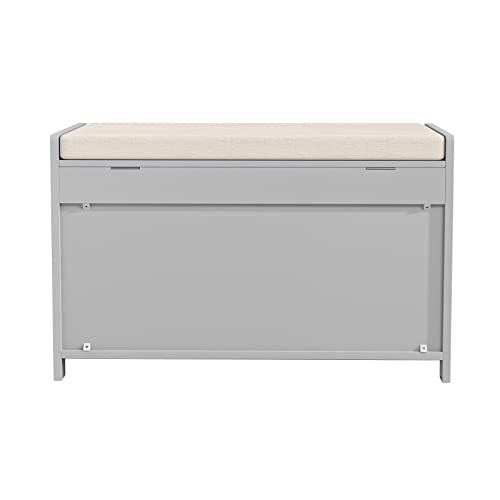 Knowlife Shoe Storage Bench with Lift Top Storage, Entryway Bench with Door Adjustable