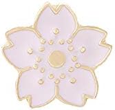 KDSANSO Cherry Blossom Sakura Lapel Pins Brooch Badge Pins for Women Children Clothing Bag Decor (Pink, 1.6 cm)