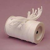 MTBHY White Matte Raffia Ribbon, 1/4" X 100 Yards