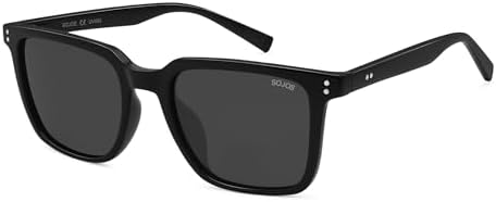 Vintage Square Polarized Sunglasses UV Protection TR90 Frame Unisex Joopin polarized Sunglasses for Men Women,Vintage Square  main image 4