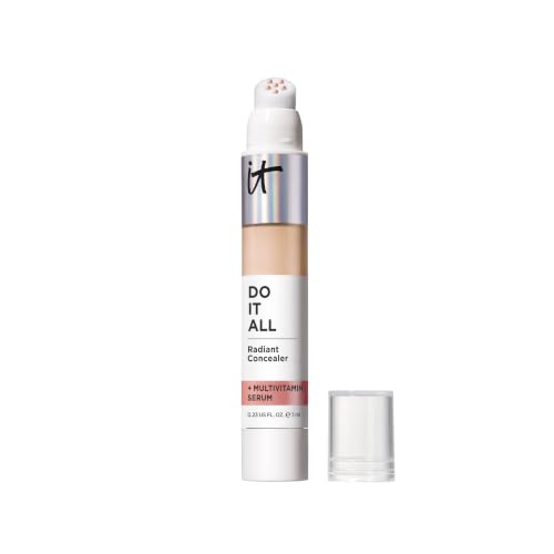 IT Cosmetics Radiant Concealer with Medium Coverage, Enriched with Vitamins B3, B5 and E, Do It All Concealer, Shade: Light Neutral, 7ml