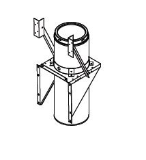 M&G DuraVent 6DT-TSB Duravent Adjustable Tee Support Bracket-GA