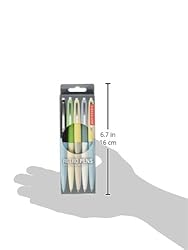 Kikkerland Retro Pens, Set of 5, Multi