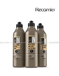 Salon In by Recamier | Braziliss 3 Steps Bundle - Clarifying Shampoo, Keratin Hair Treatment & Intensive Hair Mask | Progressive Smoothing and Anti-Frizz System (35.27 fl oz / 1000 g)