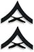 Marine Corps Lance Corporal Black Collar Device Rank Insignia Pair