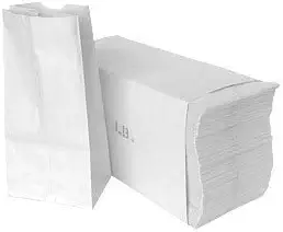 Paper Snack Bags, Durable White Paper Bags, 2 Lb Capacity, White, Pack Of 500 Bags