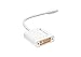 BlueRigger Mini DisplayPort (Mini DP | mDP) to DVI Female Adapter Cable (0.15M) - Thunderbolt | Thunderbolt 2 Port Compatible