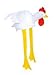 PlayO Chicken Rooster Funny Party Hat, Farm Costume Hat