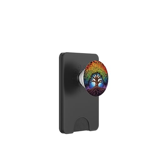 Rainbow Tree of Life Pride Yggdrasil PopSockets PopWallet for MagSafe