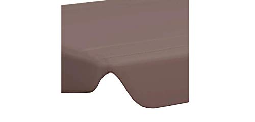 Ersatzdach für Gartenschaukel Braun 226x186 cm 270 g/m² Gartenbauten Pavillon-Rahmen Dächer für Pavillions – Bild 7