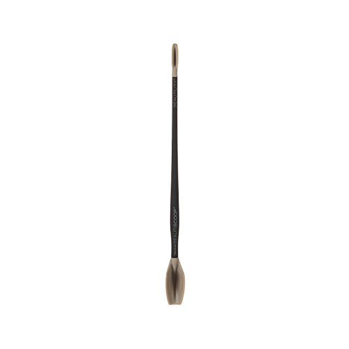 BEAUTISCOOP Pro Black/Taupe Single Dual-Scoop Beauty Tool (8" Single, PRO Black/Taupe)