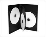 Elixir 5 X 4 Way Black DVD/CD Cases