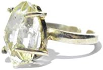 Silver Ring - Herkimer Diamond Natural Healing Reiki Crystal Stone