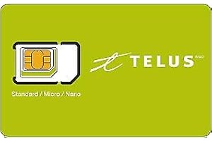Telus Multi Sim Card Triple Format (Standard Micro Nano) 3G 4G LTE Canada Prepaid Postpaid