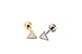 16g Body jewelry cartilage ear studs cute cool earring tragus helix barbell for women teens girls men Pyramid Triangle Tragus Earring,helix Earring,11P-00091 (Gold)