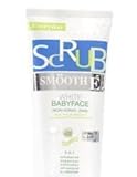 Smooth-E White Baby Face Scrub Bubble-free Facial Cleanser Reduce Acne & Oil 66 G.-