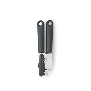 Brabantia Tasty+ Blikopener plus Flesopener – Dark Grey