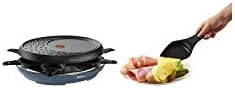 TEFAL Raclette Colormania 3-en-1 Appareil à Raclette Grill et Crêpe Revêtement Antiadhésif Easy Plus 8 Coupelles Compatible Lave-Vaisselle 1050 W Bleu acier RE310401 - Cuisine A Vivre TEFAL Raclette Colormania 3-en-1 Appareil à Raclette Grill et Crêpe Revêtement Antiadhésif Easy Plus 8 Coupelles Compatible Lave-Vaisselle 1050 W Bleu acier RE310401