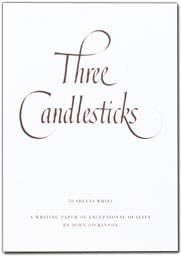 Three Candlesticks Writing Set A5 Pad With Matching C6 Envelopes