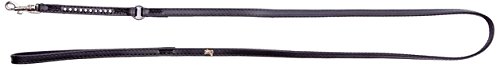 Dingo Glamour Decorative Leash with Crystals for Dogs and Cats 120 cm Black 13115