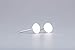 Tiny 3mm Round Sterling Silver Dot Disc Earrings - One Pair