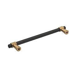 Amerock | Cabinet Pull | Matte Black/Champagne