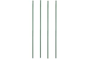 VALUE SERIES 74" High Commercial Green Epoxy Wire Shelving Posts, Pack of 4 Stationary Green Epoxy Posts for Wire Shelving Units