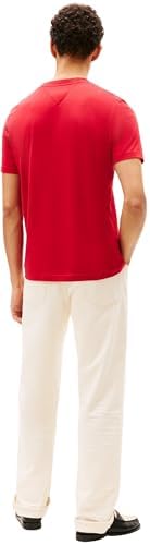Camiseta de Manga Corta Hombre Brand Love Small con Cuello Redondo, Rojo (Medium Red), M