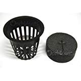 2 Inch Net Pot and EZ Clone Neoprene Collar Combo - 25 Pack