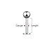 BodyJ4You 110-30PCS Piercing Kit Lot of Belly Ring Labret Tongue Ring Eyebrow Ring Tragus Barbells Mix 14G 16G