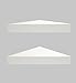 Shelving Solution Corner Wall Shelf, Set of 2 (Modern White)