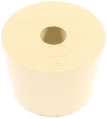 1 X Rubber Stopper - Size 6.5 - Drilled by RiteBrew