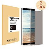 Samsung Galaxy Note 8 Tempered Glass Screen Protector Privacy Anti-Spy ,Wtbone [Case-Friendly] [9H Hardness] [No Bubble] [Anti Peeping] For Samsung Galaxy Note 8 - [2 Pack]