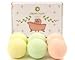Abask Organic - Bath Bombs Gift Set, 6 Pack of Large Bath Fizzies, 4.2 Oz. - Yellow, Pink, Green Colors - New Scent: Surf's Up - Gift Idea For Her - For Relaxation and Relieve Stress, Gluten Free