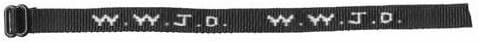 wwjd Bracelet Woven - Blk by W.W.J.D.