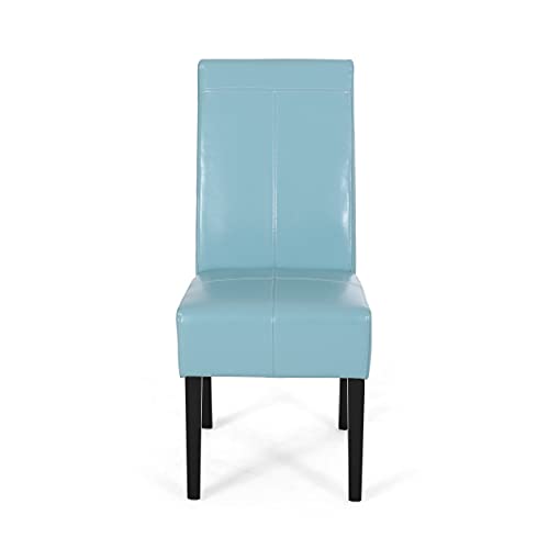 Christopher Knight Home Pertica TStitch Leather Dining Chairs, 2Pcs