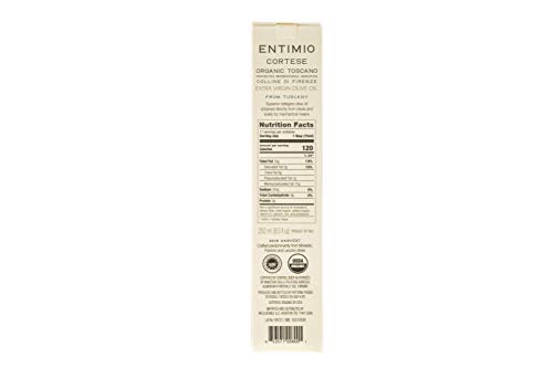 Entimio Cortese | Delicate Organic Olive Oil Extra Virgin | 2018 Harvest Italian Olive Oil from Italy, Tuscany, 2019 Gold Award | First Cold Pressed, Rich in Antioxidants | 16.9 (2 x 8.5) fl oz - Thumbnail 6