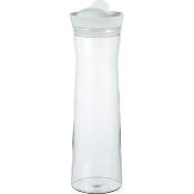 Hario Glass Water Pitcher with Silicone Lid - White, 1000ml